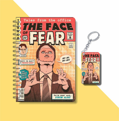craft maniacs OFFICE SITCOM 2023 DIARY & KEYCHAIN A5 Notebook RULED 120 Pages(Multicolor)