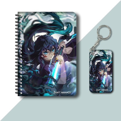 craft maniacs MUICHIRO TOKITO DIARY & KEYCHAIN A5 Notebook RULED 160 Pages(Multicolor)
