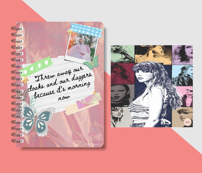 craft maniacs DIARY & PUZZLE A5 Diary RULED 160 Pages(Black)