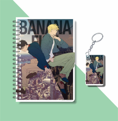 craft maniacs BANANA FISH COLLECTION A5 Notebook RULED 160 Pages(Multicolor)