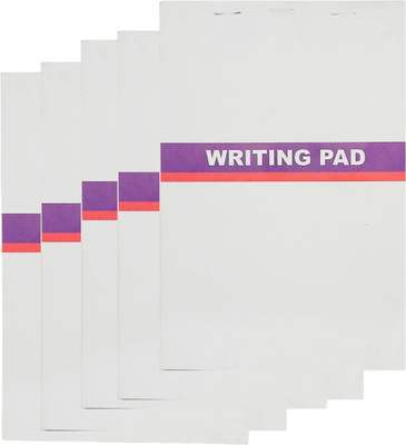 CuckooDiaries Premium Quality 80 Pages In Each Notepad I Get 5 Piece In Pack of 1 I White Regular Notebook Ruled 80 Pages(White, Pack of 5)