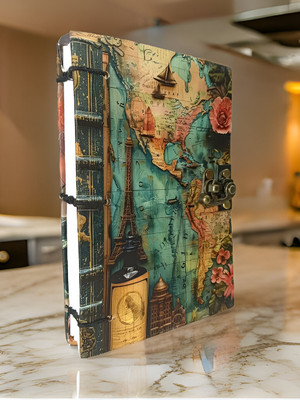 ALAYANACRAFTS HANDMADE A5 Notebook UNRULLED 200 Pages(MULTICOLOR_5)