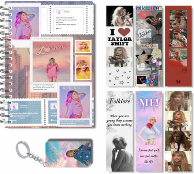 craft maniacs 2023 TAYLOR DIARY + TWO FREEBIE COLLECTION A5 Diary RULED 160 Pages(Multicolor)