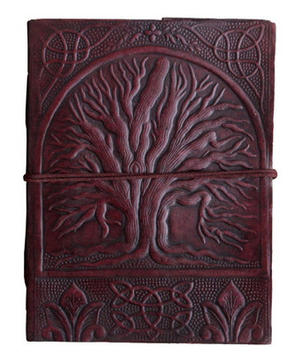 Anshika International Engraved Tree Diary A5 Diary no 100 Pages(Brown)