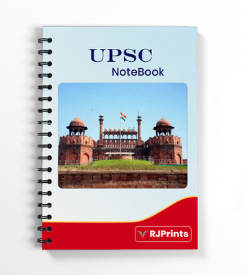 RJPRINTS Specimen UPSC Mains Answer Sheet A4 Notebook Plain 300 Pages(Multicolor)