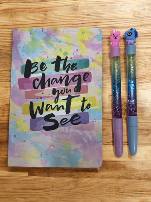 APNISTATIONERY Diary with Pen Regular Diary 112 Pages(Multicolor, Black)
