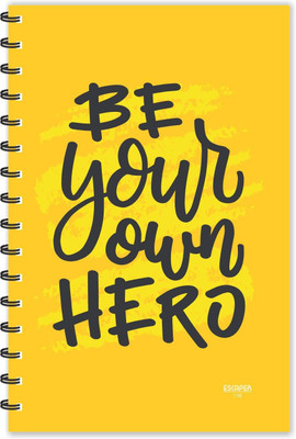 ESCAPER Be your own Hero Motivational Quotes Diary (Ruled-A5), Quotes Diary A5 Diary Ruled 160 Pages(Multicolor)