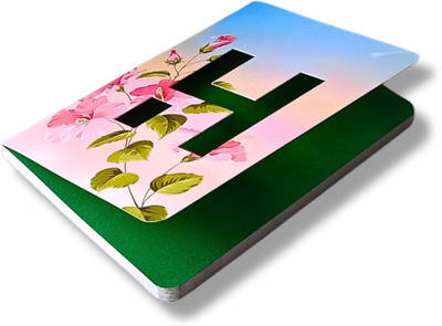 CRAFTOPIX Initial (H) Alphabet Lasercut Diary Soft Bound Notebook B6 Diary Ruled 192 Pages(mix color)