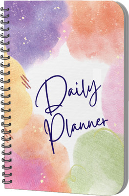 AccuPrints Daily Planner A5 Planner Ruled 176 Pages(Multicolor)