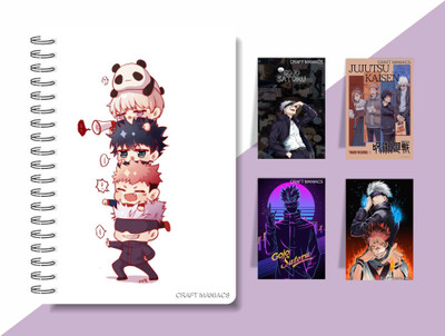 craft maniacs 2024 NOTEBOOK A5 Diary RULED 160 Pages(White)