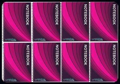 UNIQPAL SPIRAL Notebook A4 Notebook RULED /LINE 200 Pages(Multicolor, Pack of 8)