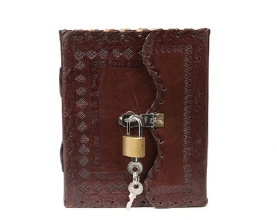RSN Personal Oragniser A6 Notebook Unruled 100 Pages(Brown)