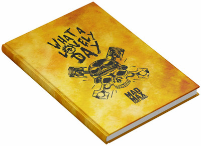 MOTOCUPID Mad Max Fury Road A5 Notebook HARD BOUND Plain Paper 160 Pages(Fire Brown)