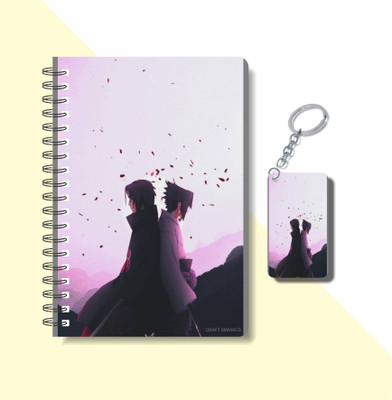 craft maniacs ITACHI UCHIHA COLLECTION A5 Diary RULED 160 Pages(White)