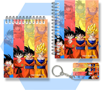 craft maniacs GOKU NOTEBOOKS 2025 A6 Diary UNRULED 100 Pages(Multicolor)