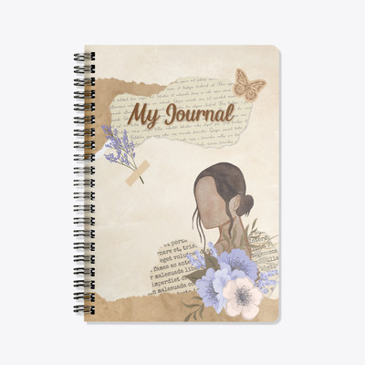 Scribbly Spiral Diary A5 Notebook Ruled, Unruled 60 Pages(MUTLICOLOUR)