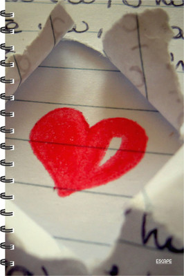 ESCAPER Hearts - Hate Notes (RULED) Designer Diary, Notebook, Notepad A5 Diary Ruled 160 Pages(Multicolor)