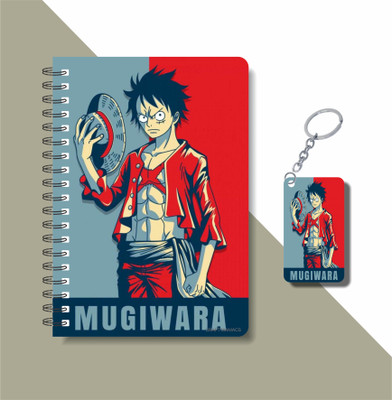 craft maniacs 2024 ONE PIECE NOTEBOOK A5 Notebook RULED 160 Pages(Multicolor)