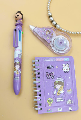 Paper Bear Kawaii Regular Diary Designer 80 Pages(Purple)