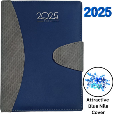 ShreeGanadhish Organizer / Executive / Planner / Notebook |B5 | Sunday Full | 24X18X3 CM Regular Diary Ruled 365 Pages(Blue Nile)