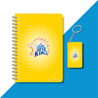 craft maniacs CRICKET 2024 NOTEBOOK COLLECTION A5 Diary RULED 160 Pages(Grey)