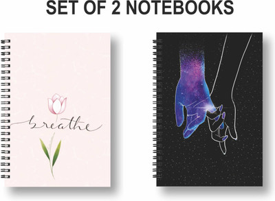 ROT RIX combo of 2 Notebooks A5 Diary Ruled 144 Pages(Multicolor, Pack of 2)