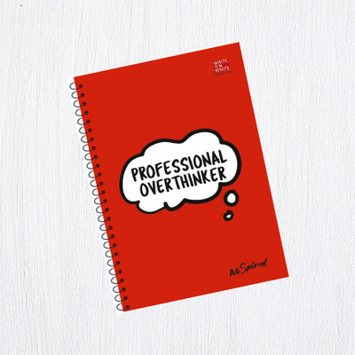 WRITE ON WHITE MEANINGFUL QUOTE COVER A4 Notebook Ruling 300 Pages(Red)