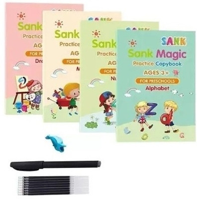 NKL Magic Practice Copybook Book-size Organizer Ruled 40 Pages(Multicolor)