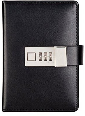 AQUABUCKET To Do List Or Personal Diary Regular Diary Ruled 192 Pages(Solid Black)