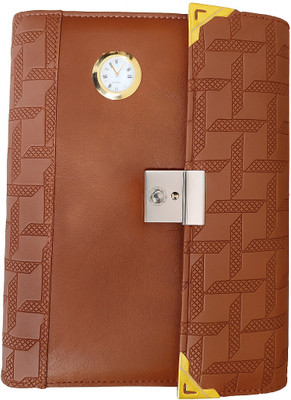 UBROFIT SOFT LEATHER B5 Planner/Organizer Double ruled 365 Pages(Tan)