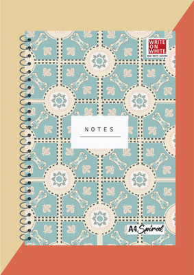 WRITE ON WHITE PREMIUM COLLECTION A4 Notebook Rulled 500 Pages(Peach)