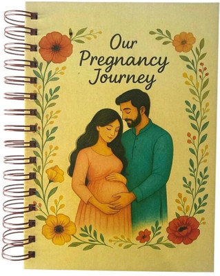 Bop Canvases Pregnancy Diary A5 Journal Printed 120 Pages(Multicolor)