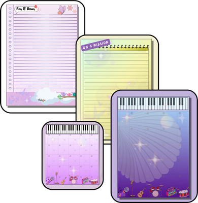 vaagu Daily Planner, Pocket Notepad A5 Note Pad Ruled 50 Pages(Multicolor)