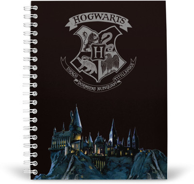 PurpleBees From Hogwarts to Your Hands: Harry Potter Inspired Wiro Blank A5 Diary A5 Diary Unruled 160 Pages(Multicolor)