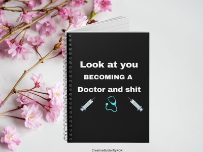 craft maniacs DOCTOR NURSE 2023 COLLECTION A5 Notebook RULED 160 Pages(Multicolor)