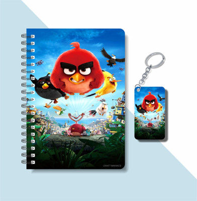 craft maniacs ANGRY BIRDS 2023 COLLECTION A5 Notebook RULED 160 Pages(Multicolor)