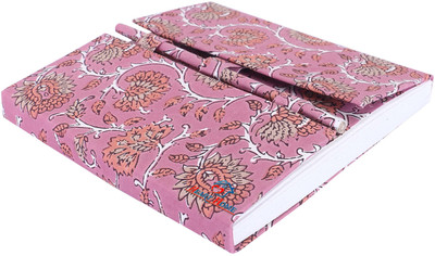 Heart Home Cardboard Travel Notebook A5 Diary Plain Page 100 Pages(Light Pink)