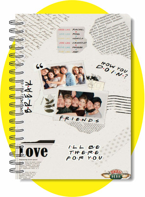 craft maniacs FRIENDS BEST COLLECTION A5 Notebook RULED 160 Pages(Pink)
