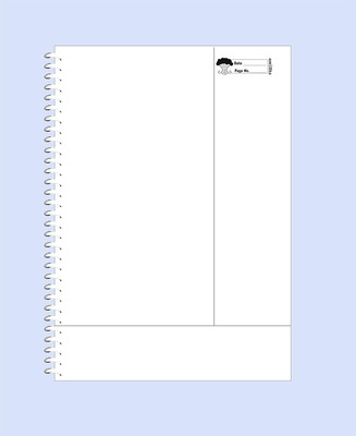 amblitz Regular Diary A4 Diary Rule 300 Pages(Multicolor)