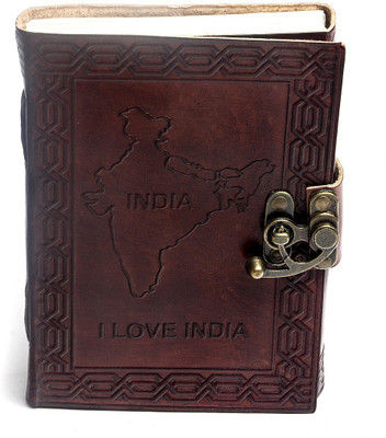 Anshika International vintage A5 Notebook unruling 100 Pages(Brown)