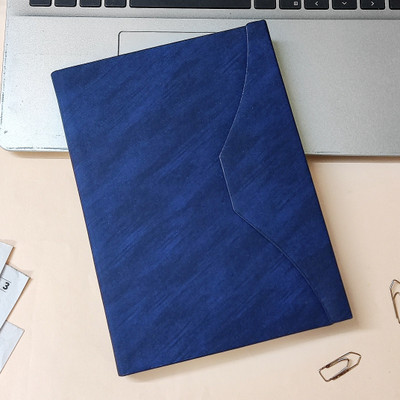 THE Bling STORES Megnetic A5 Diary Single Rule 200 Pages(Blue)