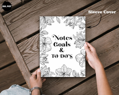 Inkdotpot Daily Planner A4 Planner Unruled 50 Pages(White)