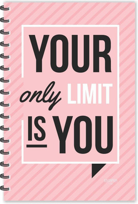 ESCAPER Your only Limit is You Motivational Quotes Diary (Ruled-A5), Quotes on Diary , Notebook A5 Diary Ruled 160 Pages(Multicolor)