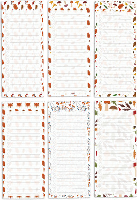 Inkdotpot Notepad Regular Note Pad Unruled 6 Pages(Orange, Pack of 6)