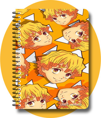 craft maniacs demon s DIARY A5 Notebook RULED 160 Pages(Multicolor)