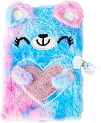 Tinker Squad Cute Journal Diary with Lock | Secret Notebook Gift for Girls & Pre-teens Regular Notebook Ruled 160 Pages(Blue, Pack of 2)