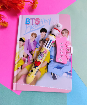 Paper Bear BT21 Regular Diary Designer 80 Pages(Pink, Pack of 2)