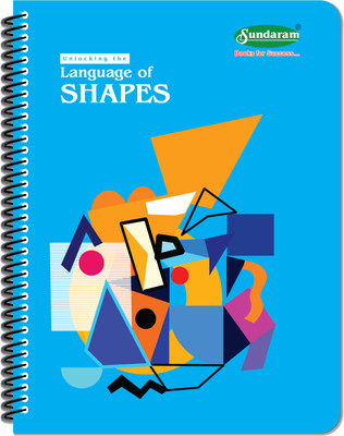 SUNDARAM Spiral Bound A4 Notebook Single Line 300 Pages(Multicolor, Pack of 12)