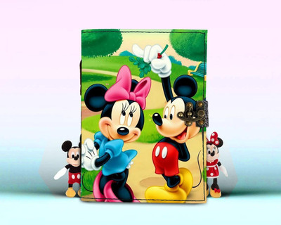 MAKENSTYLECOLLECTION Handcrafted leatehr journal with uv print A5 Journal unruled 200 Pages(multicolor 24)