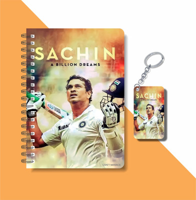 craft maniacs TENDULKAR 2023 NOTEBOOK COLLECTION A5 Diary RULED 160 Pages(White)